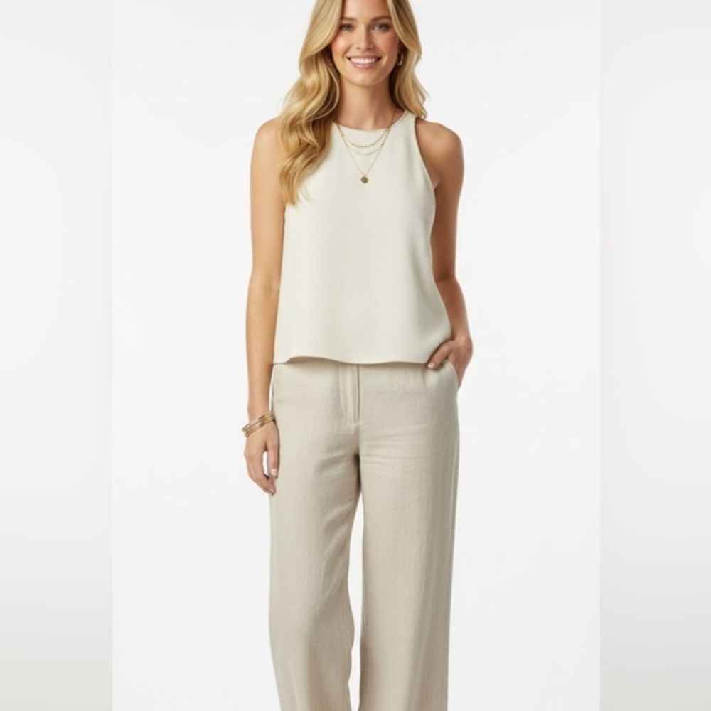 Aritzia Wilfred Free Le Fou Textured Sleeveless Flowy Top Size Extra Small